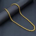 Rassa Chain For Unisex Latest Design Gold Chain Jewellery Pack Of 1 Pic.(24 Inches). 