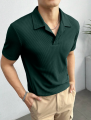 Textured Waffle Knitted Polo T-shirts for Men - 2025 Men’s knitted Polo T-shirt - Stylish Men’s Polo Tshirt - Polo T-shirts for Men. 