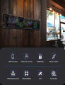 LED Matrix Pixel Panel Bluetooth APP Control Programmable RGB Pattern  Text Animation Display Car Decor Lamps. 
