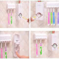 Smart Toothpaste Dispenser with Built-In Toothbrush Holder - Touchless, Convenient, and Durable. 