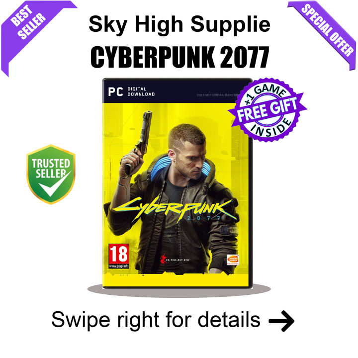 CYBERPUNK 2077 - GAME FOR PC (GOOGLE DRIVE/ MEDIAFIRE) - QR CODE + FREE GIFT
