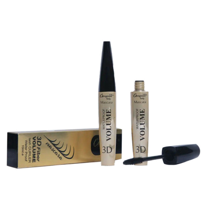 Gorgeous Lady Watearproof 3D Fiber Super Curl Mascara Best Quality