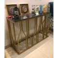 Console table with marble style wooden top/ Entryway table/ Living room table/ Console side table. 