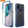 OnePlus Nord N10 5G Transparent mobile phone case ultra thin protective cover waterproof case color painting mobile phone case. 