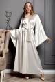 Satin Silk Night Dress Gown with Wide Sleeves for Girls – Available in Red, White, Sky Blue. 