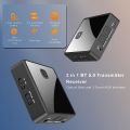 Annadue ZF380 Bluetooth 5.0 Receiver and Transmitter, Low Latency Wireless Bluetooth Audio Adapter, 3.5 mm Jack Optical AUX SPDIF Audio Adapter for PC, TV, Car, Speaker. 