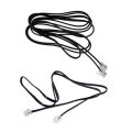 2Pcs RJ11 6P4C Telephone Cable Cord ADSL Modem, 1 Meters & 2 Meters. 
