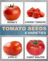 Qty 40+ Tomato Seeds 4 Varieties Vegetable Kitchen Gardening. 