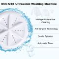 New Arrival Mini Personal Rotary Washing Machine, Portable Ultrasonic Turbine Laundry Technology, Dirt Washing Machine for Family Travel. 