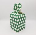 DARK GREEN POLKA DOT GOODY BOXES ( PACK OF 10 GIFT BOXES ). 