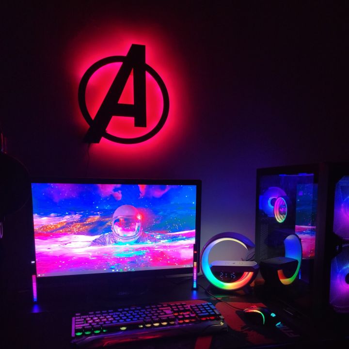 3d Avengers Wall Light