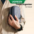 UGREEN Travel Case Gadget Bag Small Portable Electronics Accessories Organizer Travel Carry Hard Case Cable Tidy Storage Box Pouch with Double Layer Double Zipper Snap Hook Carrying Strap. 