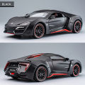 Lykan Hypersport Fast And Furious 1:24 Diecast Car, Openable Doors & Hoods High Simulation With Sound & Light Pull Back Die Cast Scale Model Cars Series Metal Body & Plastic Parts Alloy Models Die-cast Vehicle Best Motorcar Vehicles Gift Toy For Kids. 
