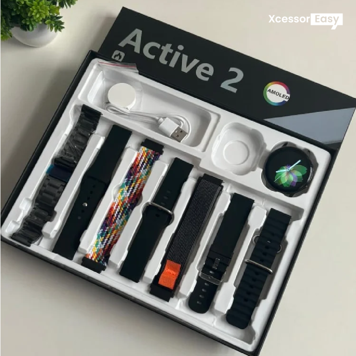 Active Smart Watch With Straps Round Dial Smart Watch Full