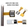 Universal DIY Android Phone TF Dual SIM Card Adapter Nano Cato Hybrid Sim Slot For Micro SD Extender. 