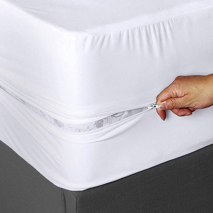 Zipper%20Waterproof%20Mattress%20Protector%206-Sided%20Protection%20Mattress%20Cover%20King%20Size%20Double%20Bed%20Black%20Coat%20Parachute%20Stuff%20-%20Image%204