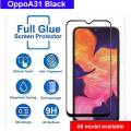 OppoA31 Black 9D 11D 21D Full Glue Screen Protector Tempered Glass Filme High Quality Glass Protector. 