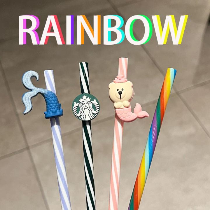 Starbucks straw special star to send redemption activities to replace straw mermaid bear accessories rainbow limited gift