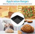 9x9 Inch Non-Stick Square Loaf Pan, Cake Pan, Nonstick Bakeware High-Grade Carbon Steel Toast Mold Baking Tray for Cakes, Bread, Pizza Brownies and Bread Mold - Hard Metal - 1Pcs. 