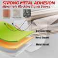 EMF Protective Cloth Fi Anti-Radiation Conductive Faraday Fabric RFID Shielding Geometric Style Block Wi Electromagnetic Copper/Nickel. 