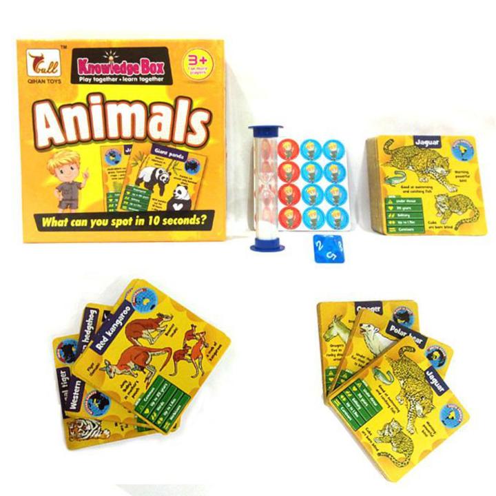 Animals Knowledge Box - Educational Learning Cards Game | Daraz.pk