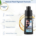 Instant Beard Dye Cream Men Mustache Beard Cream Natural Black Dye Wax Fast Color Long Lasting Black Beard Care Tint Cream. 