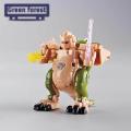 Green forest Deformation Robot Toy Tyrannosaurus Rex Robot Transforming Dinosaur Model. 