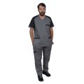 doctors OT kit uniform medical suit contrast grey black. 