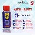 DK Anti-Rust Lubricant Spray – 100ml | Multi-Purpose Rust Remover & Metal Lubrication Spray for Car, Home, Machine. 