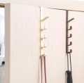 Over The Door Hanger Hooks Vertical Bags Rack with 5 Hook Storage Holder for Clothes/Hats/Towels/Scarf/Robe/Cap/Key. 