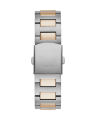 Guess Mens Headline Silver Stainless Steel Case Blue Dial With Texture Day+Date Two-Tone Stainless Steel Bracelet Watch-GW0572G4. 