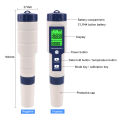 yieryi Salinity Meter 5 in 1 Salinity/TDS/EC/PH/Temp Tester with ATC Saltwater Tester for Seawater Aquariums Marine Monitoring and Koi Fish Pond. 