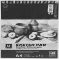 art nation drawing sketch book size A4 sheet 24 artist quality cold press. 