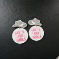 Western Cowgirl Hat Dolly Howdy Boots Cowboy Let's Go Girls Statement Nashville Country Music Disco Earrings. 