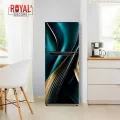 Royal Golden Shade Decorative Fridge Stickers, Door Wrap, Self-adhesive PVC by Royal Decore. 