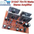 D1047 Audio Stereo Transistor Amplifier Circuit kit 70+70 Watts Class AB Board. 