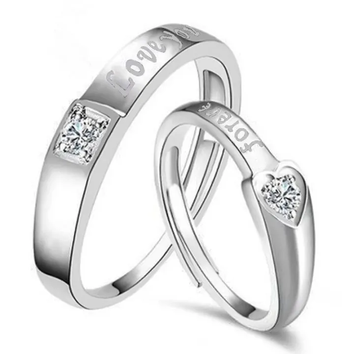Couple%20Rings/Love%20Forever/Zircon/Silver/Engagement/Wedding/Men/Women/Fashion%20-%20Image%203