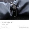 Exquisite Competitive Men Stainless Steel Vintage Onyx Black Tourmaline Ring. 