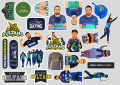 25pcs MULTAN SULTAN PSL sticker pack based on pakistani sport event tournaments cricket fans ideal for journalling guitar laptop. 