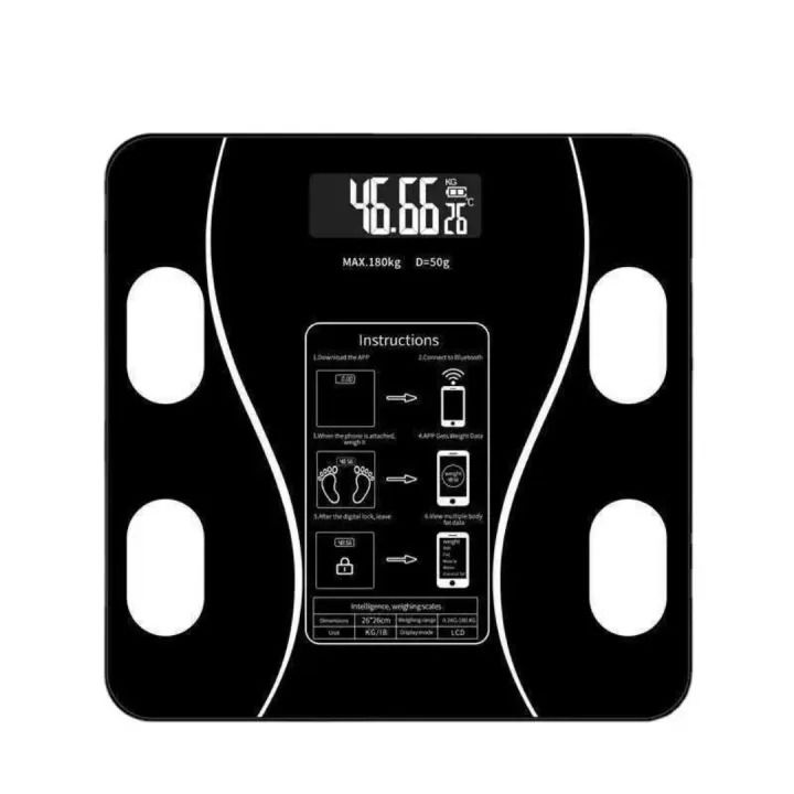180KG Human Body Weight Machine with Mobile App & Bluetooth Smart LED ...