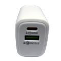 20W DUal port Charger with Inteligent Fast Charging. 