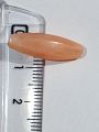 Acrylic Long Cut Marble Textured Peach Beads for DIY Crafts - Pack of 40gms - Ideal for DIY, Crafting, Jewelry Making, Jewelry, and Dress Accessories.. 