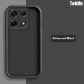 Tokifu For Infinix Note 30 Pro Back Cover Matte Simple Solid Color Soft Silicone TPU Case. 