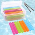 12 Pack Reusable Ice Cubes for Drinks, Quick Freeze Reusable Water Bottle Ice Stick BPA Free, Washable Plastic Ice Cubes. 