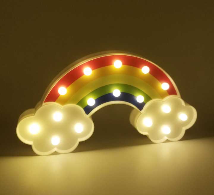 RAINBOW CLOUD LED LIGHT BATTERY OPERATED CLOUD LIGHT