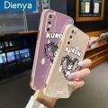 dienya For Samsung Galaxy S20 Case Cartoon Kuromi Side Edge Pattern Luxury Plating Soft Silicone Protection Phone Cases. 