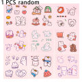 100 pcs/lot children cream goo Guka glue sticker sets/kids goo card tray DIY materials fashion gooka sticker. 