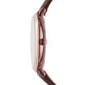 Fossil Burgundy Dial Burgundy Leather Strap Watch For Women ES4099. 