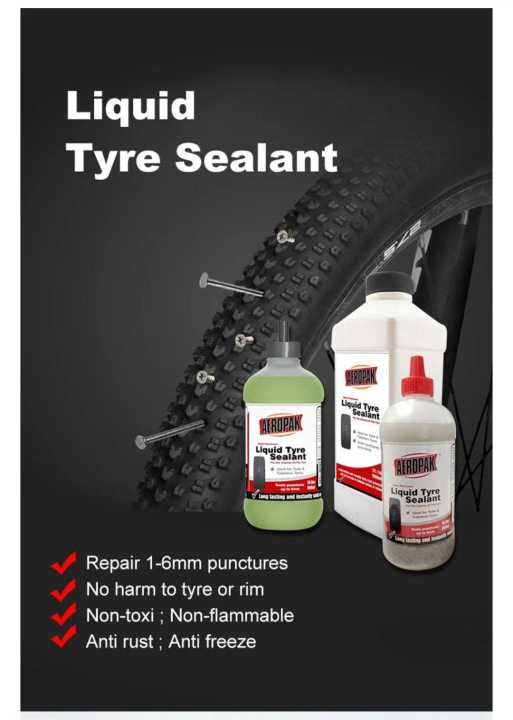 High Quality 500ml Sealant Punctures Tube and Tubeless ہو جائیں پنچر کی ٹینشن سے آزاد اور بے فکر گاڑی چلائیں