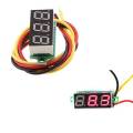 Mini 0.28 inch 3 Wires Digital Voltmeter Red LED Display DC 0-100V Digital LED Panel Voltage Meter. 
